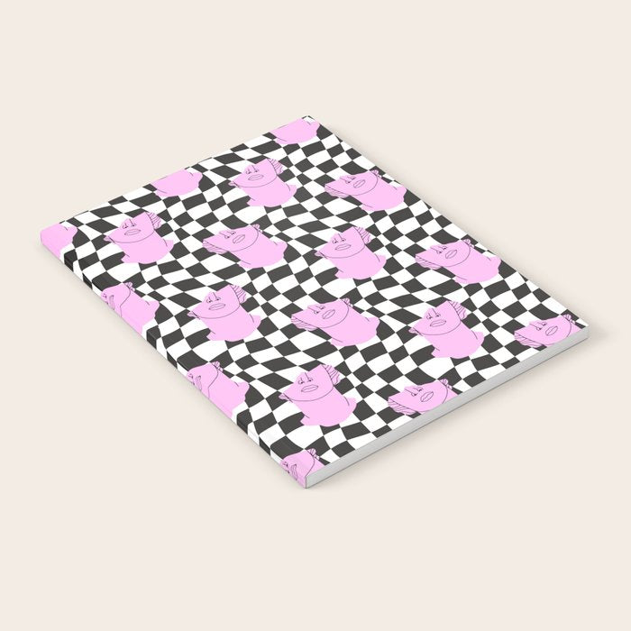 Retro greek statue vaporwave art pattern Notebook Gallery Image 2