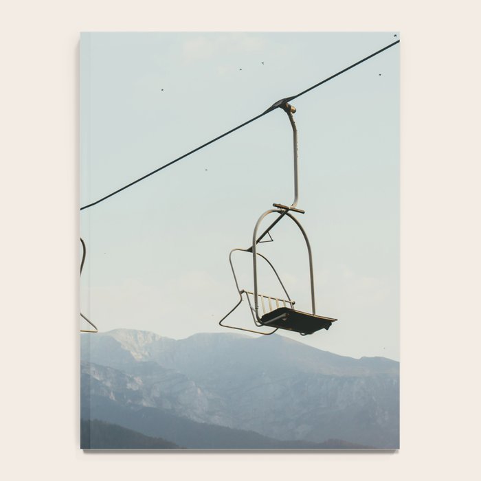 Chairlift in Mountains - Summer Evening Skiing Lift - Fine Art Photography Notebook Gallery Image 4