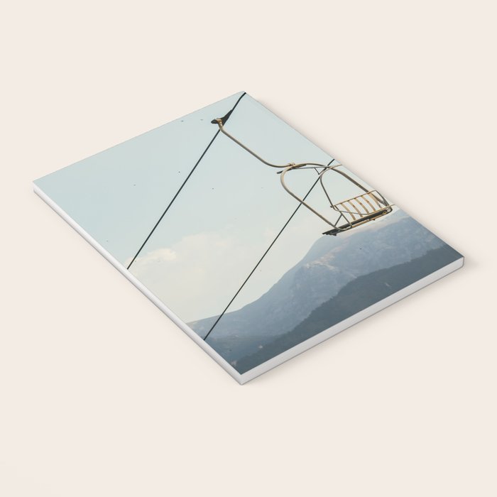 Chairlift in Mountains - Summer Evening Skiing Lift - Fine Art Photography Notebook Gallery Image 3