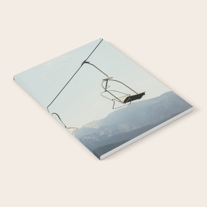 Chairlift in Mountains - Summer Evening Skiing Lift - Fine Art Photography Notebook Gallery Image 1