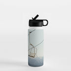 Chairlift in Mountains - Summer Evening Skiing Lift - Fine Art Photography Water Bottle Gallery Image 1