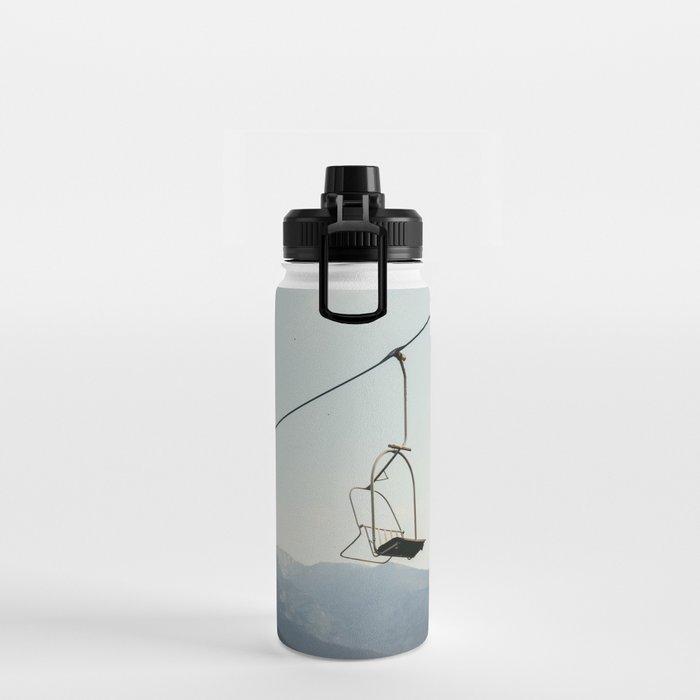 Chairlift in Mountains - Summer Evening Skiing Lift - Fine Art Photography Water Bottle Gallery Image 2