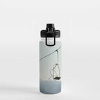 Chairlift in Mountains - Summer Evening Skiing Lift - Fine Art Photography Water Bottle Gallery Image 2