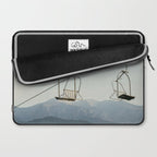 Chairlift in Mountains - Summer Evening Skiing Lift - Fine Art Photography Laptop Sleeve Gallery Image 2