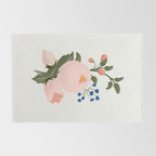 Delicate florals no2 Rug Gallery Image 2