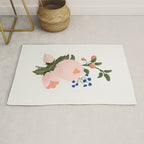 Delicate florals no2 Rug Gallery Image 1
