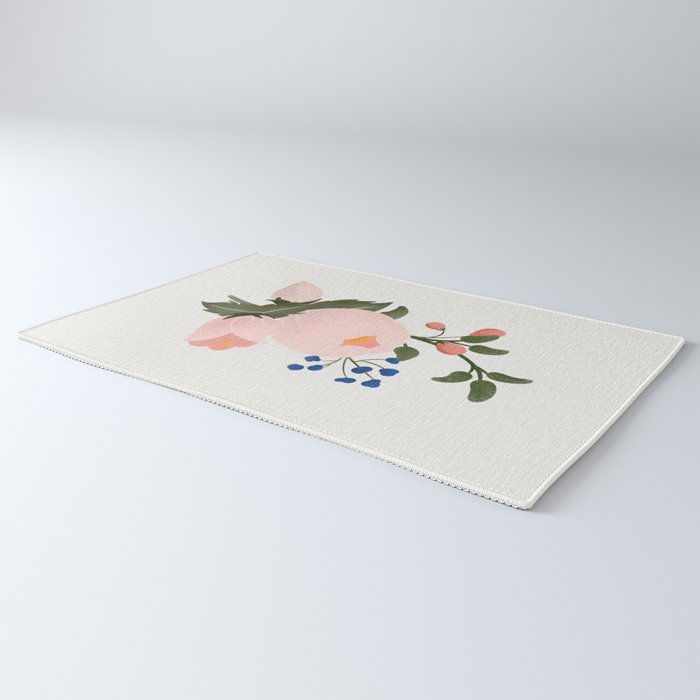 Delicate florals no2 Rug Gallery Image 3