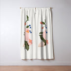 Delicate florals no2 Window Curtain Gallery Image 3