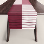 Color Block Line Pattern XVII Table Runner Gallery Image 1