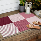 Color Block Line Pattern XVII Outdoor Rug Gallery Image 2