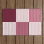 Color Block Line Pattern XVII Outdoor Rug Gallery Image 1