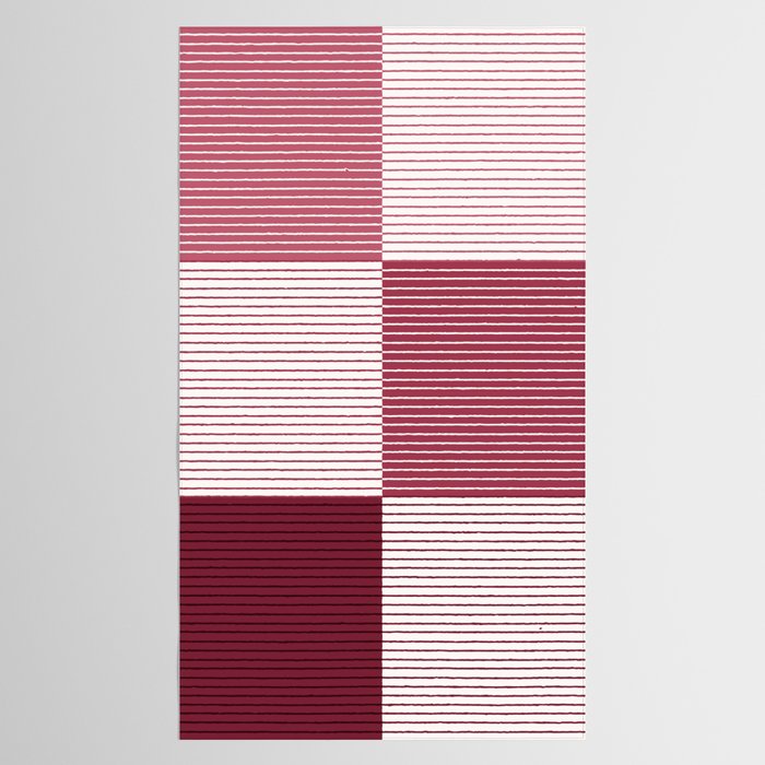 Color Block Line Pattern XVII Tablecloth Gallery Image 2