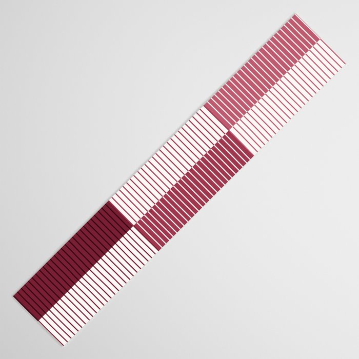 Color Block Line Pattern XVII Table Runner Gallery Image 3