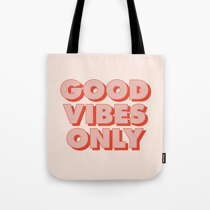 Good Vibes Only Tote Bag Gallery Image 1