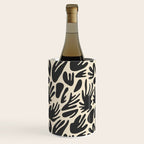 Abstract black and white organic shape pattern Wine Chiller Gallery Image 1