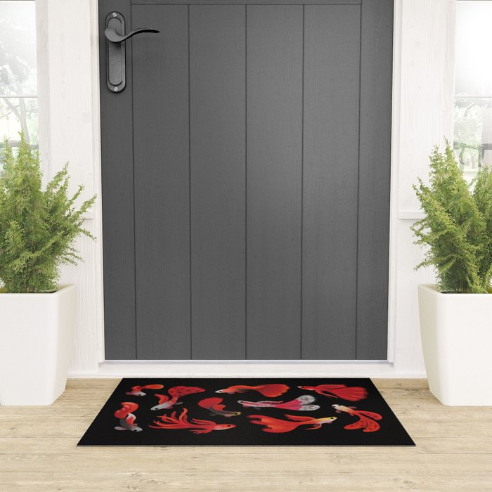 Red guppy Welcome Mat Gallery Image 3