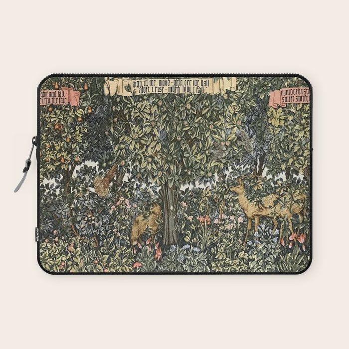 William Morris Verdure Greenery Laptop Sleeve Gallery Image 1