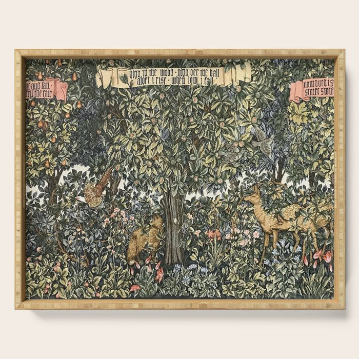 William Morris Verdure Greenery Serving Tray Gallery Image 1