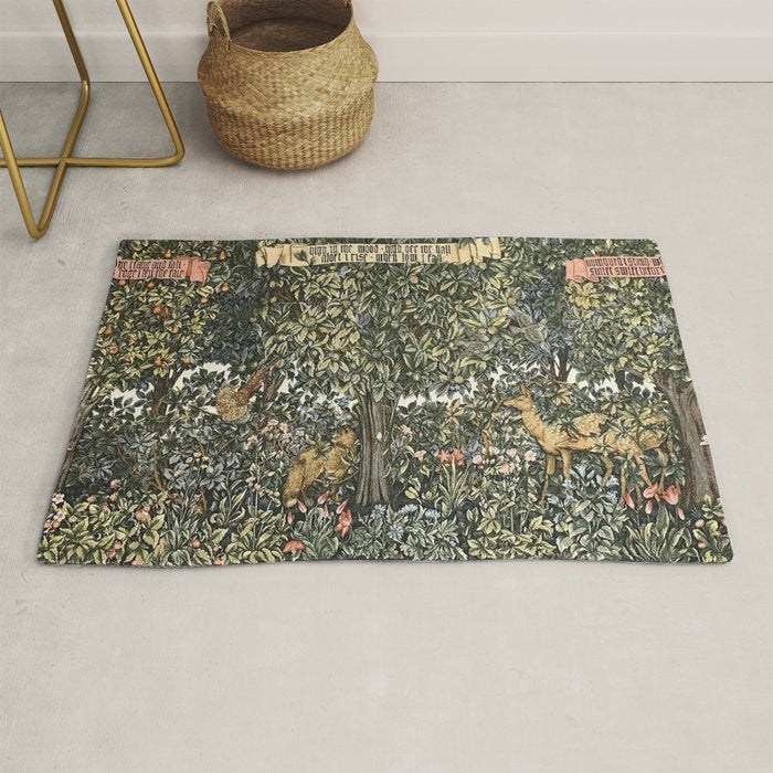 William Morris Verdure Greenery Rug Gallery Image 1