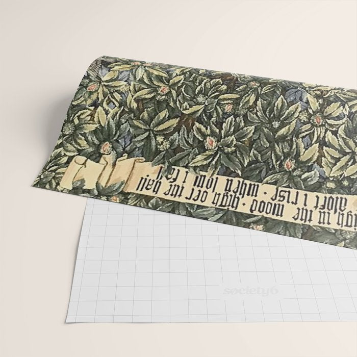 William Morris Verdure Greenery Wrapping Paper Gallery Image 2