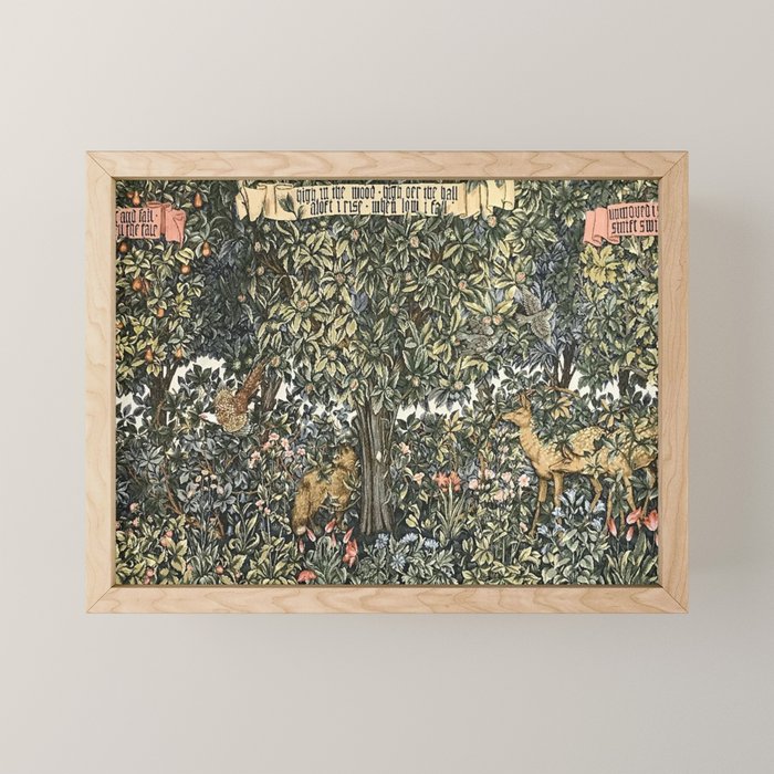 William Morris Verdure Greenery Mini Art Print Gallery Image 1