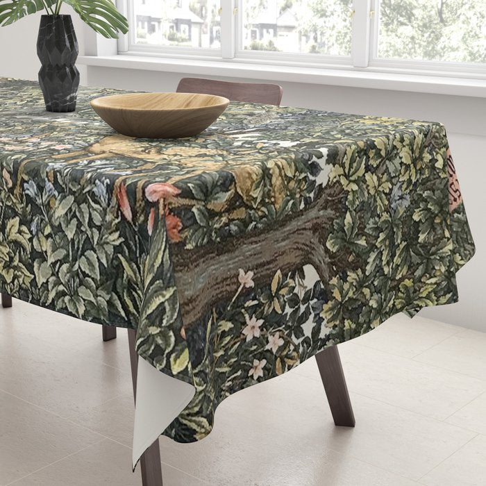 William Morris Verdure Greenery Tablecloth Gallery Image 3