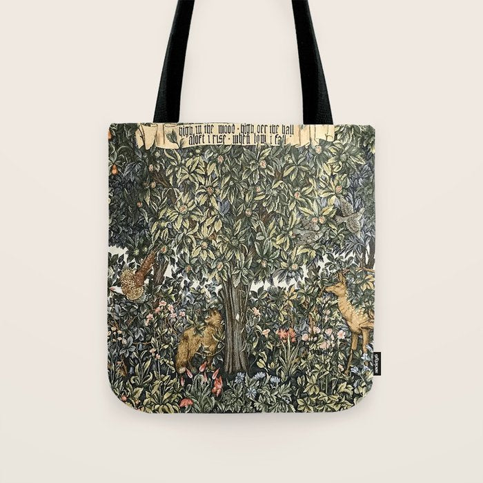 William Morris Verdure Greenery Tote Bag Gallery Image 1