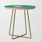 The Stare: Pink Cheetah Edition Side Table Gallery Image 1