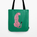 The Stare: Pink Cheetah Edition Tote Bag Gallery Image 1