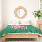 The Stare: Pink Cheetah Edition Duvet Cover Gallery Image 3