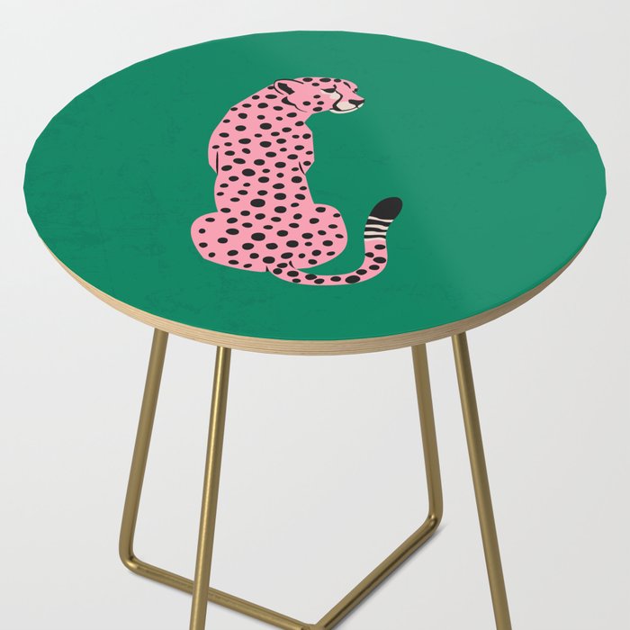 The Stare: Pink Cheetah Edition Side Table Gallery Image 2