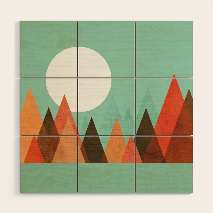 From the edge of the mountains Wood Wall Art Gallery Image 1
