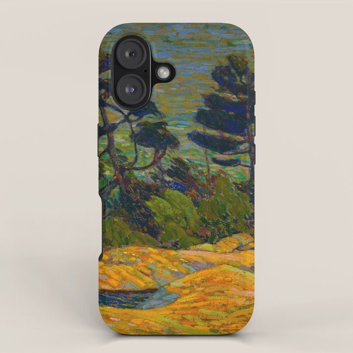Tom Thomson Byng Inlet Georgian Bay winter 1914-1915 Canadian Landscape Artist iPhone Case Gallery Image 1