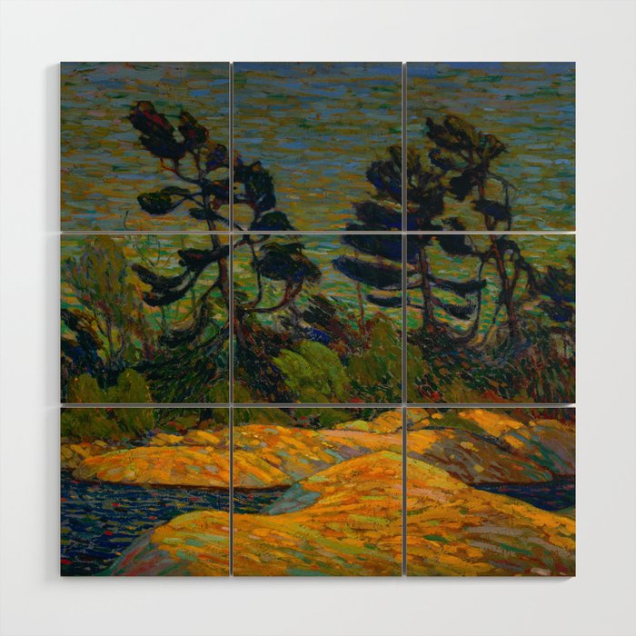 Tom Thomson Byng Inlet Georgian Bay winter 1914-1915 Canadian Landscape Artist Wood Wall Art Gallery Image 1