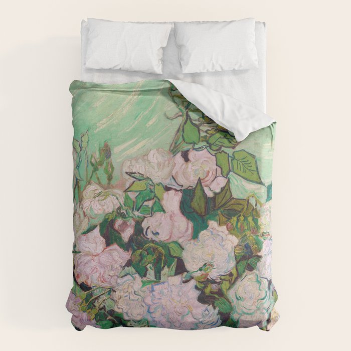Pink Roses Van Gogh Duvet Cover Gallery Image 6