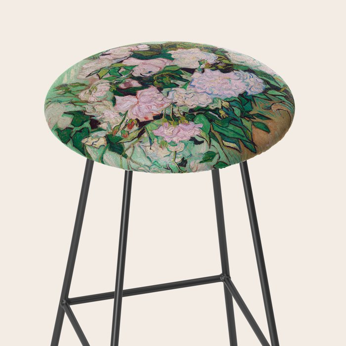 Pink Roses Van Gogh Stool Gallery Image 2