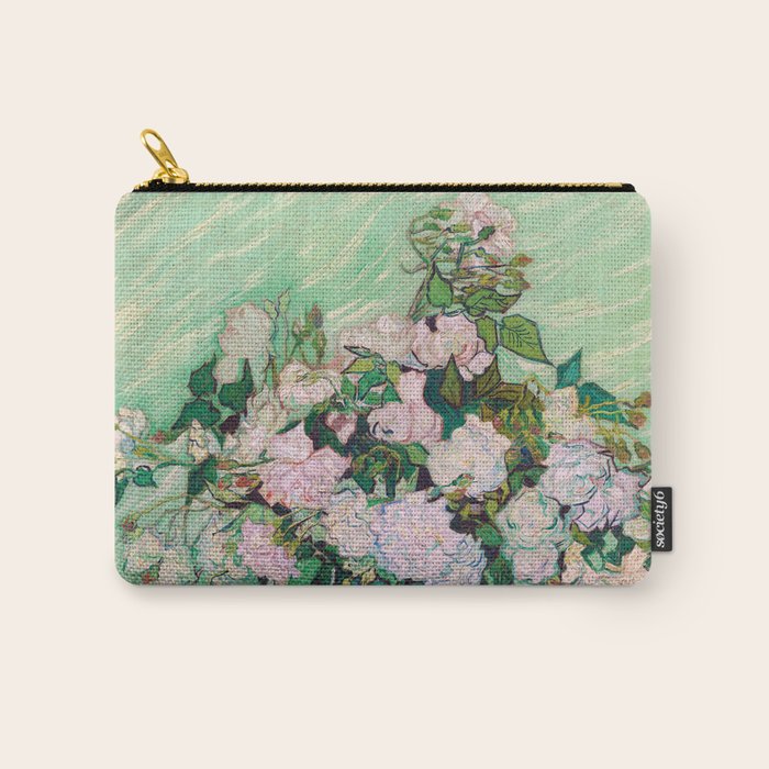 Pink Roses Van Gogh Carry All Pouch Gallery Image 1