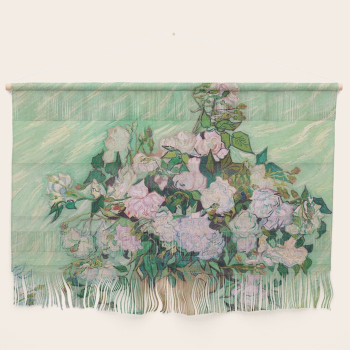 Pink Roses Van Gogh Wall Hanging Gallery Image 1