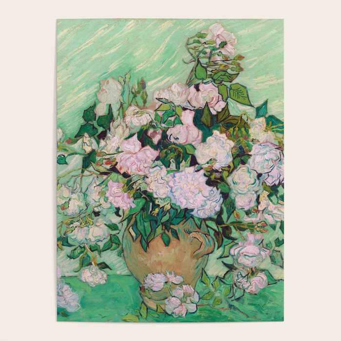 Pink Roses Van Gogh Poster Gallery Image 4