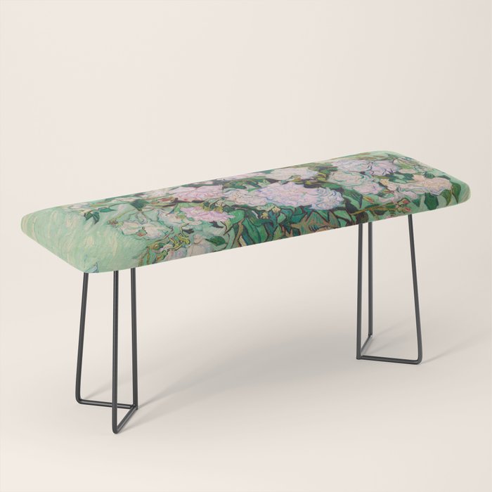 Pink Roses Van Gogh Bench Gallery Image 1