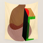 Colorful abstract shapes 01 Wall Tapestry Gallery Image 4