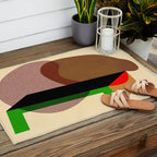Colorful abstract shapes 01 Outdoor Rug Gallery Image 2