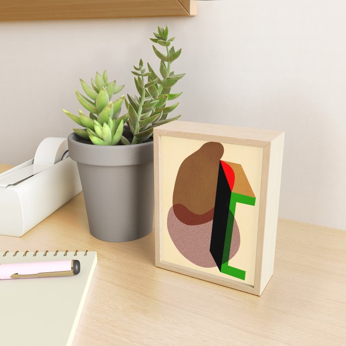 Colorful abstract shapes 01 Mini Art Print Gallery Image 2