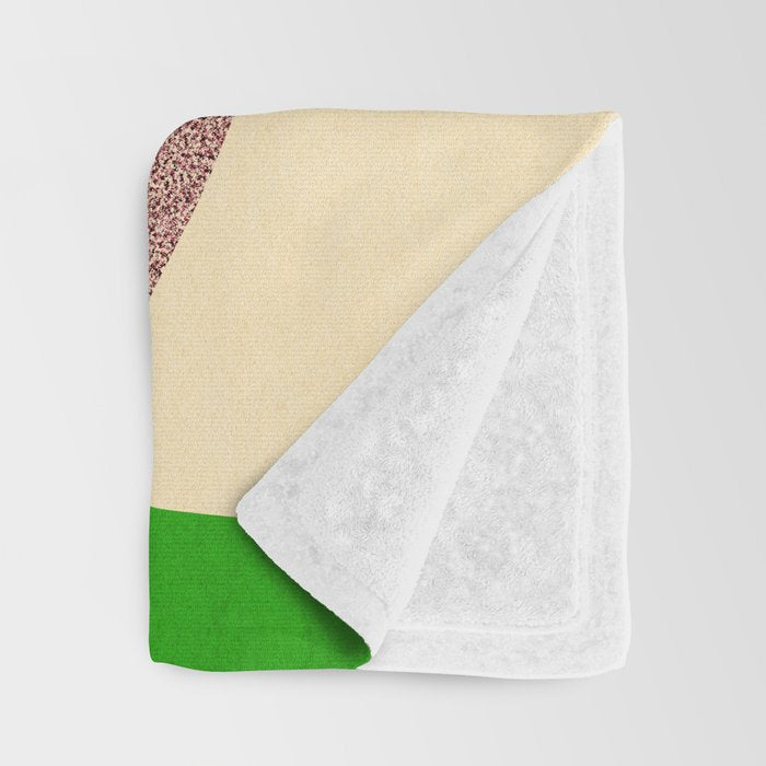 Colorful abstract shapes 01 Throw Blanket Gallery Image 3