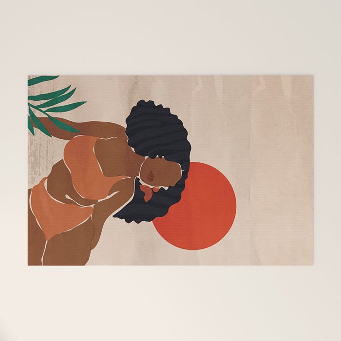 Red Sun Welcome Mat Gallery Image 1