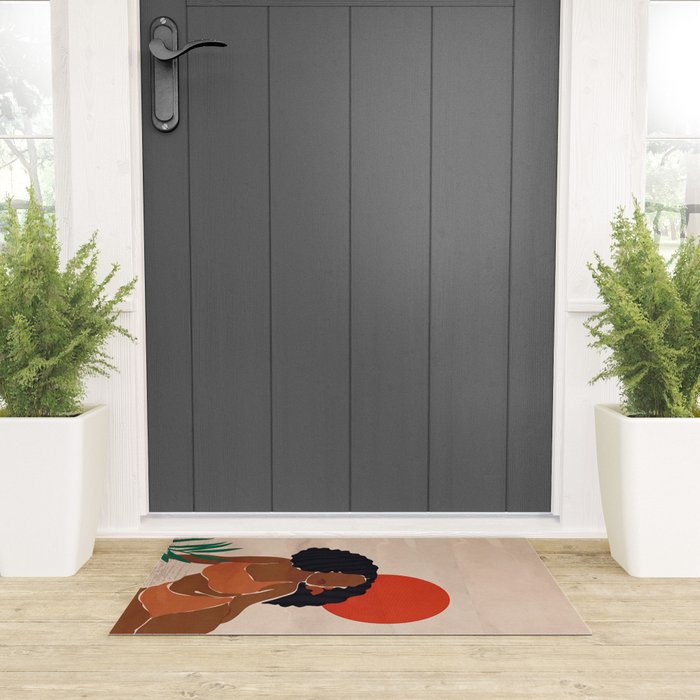 Red Sun Welcome Mat Gallery Image 3