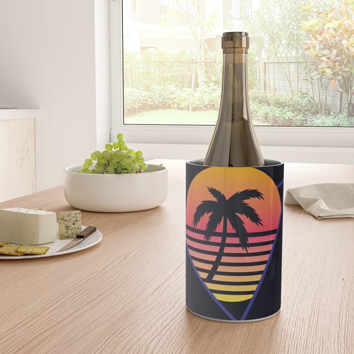 Retrowave sunset 3 / 80s - 90s Retro Wine Chiller Gallery Image 4