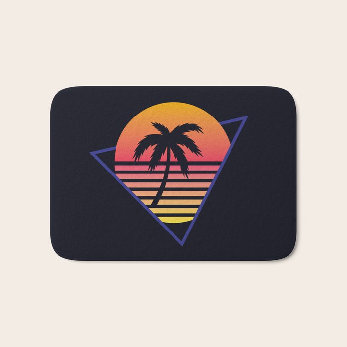 Retrowave sunset 3 / 80s - 90s Retro Bath Mat Gallery Image 1