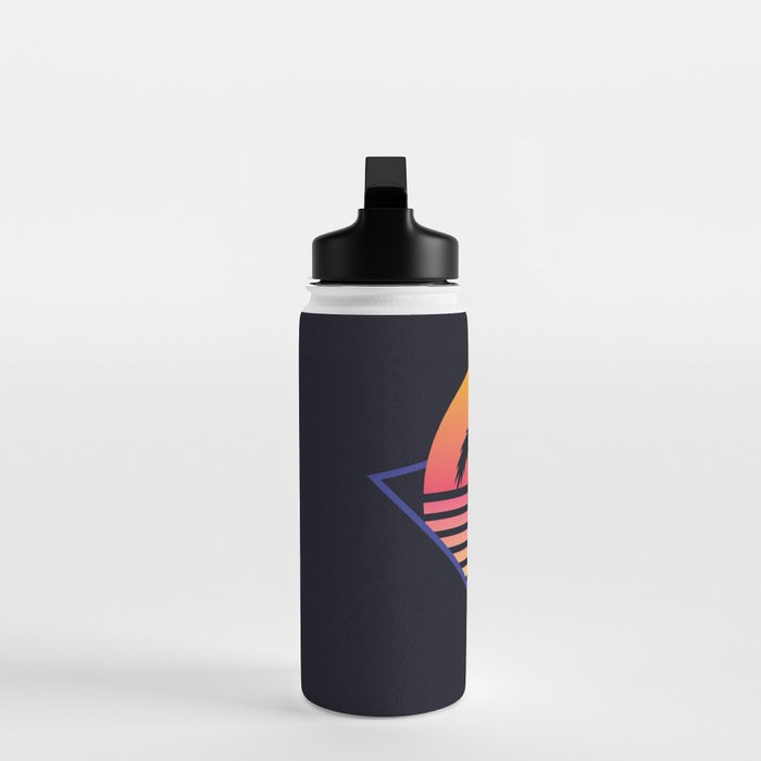 Retrowave sunset 3 / 80s - 90s Retro Water Bottle Gallery Image 3
