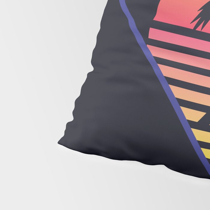 Retrowave sunset 3 / 80s - 90s Retro Pillow Sham Gallery Image 4